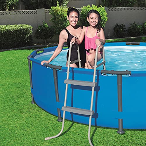BESTWAY, Escada de piscina acima do solo, 83,5 cm, Azul, 33 Inch