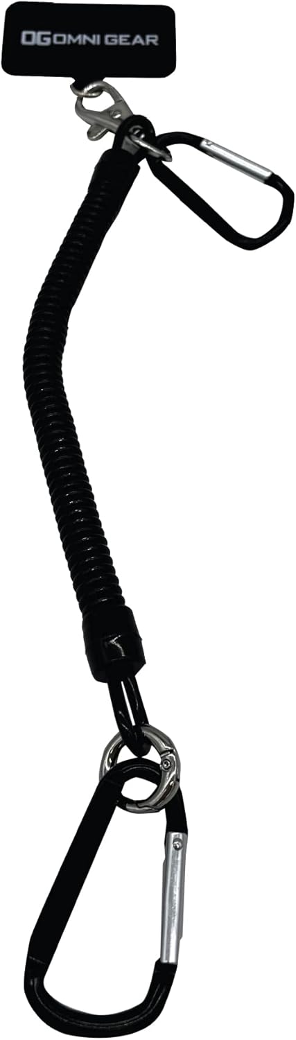 Correa de teléfono móvil Drop Stop para protección contra caídas y robos, cordón universal para teléfono con mosquetones para una fijación segura