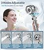 Ion Drops Filtered Shower Head with Handheld, High Pressure Water Flow Showerhead, with Shower Head Filter for Hard Water Boosting, with ON/OFF Switch and Rotatable Head