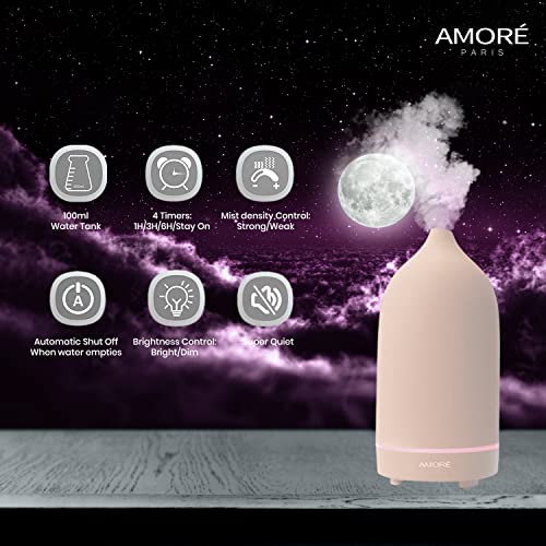 Difusor aromático ultrasónico de porcelana miniatura 6