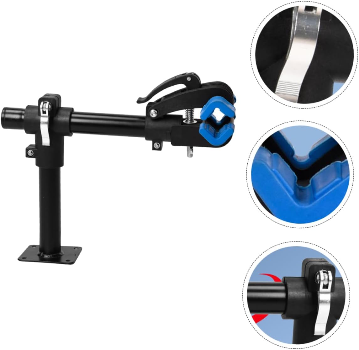 POPETPOP 1pc Simple Wall-mounted Bike Rack for Easy Install Cycling Hanger Clamp Design Tidy Storage for Home Garage