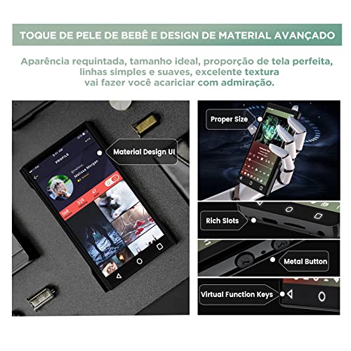 80 GB (cartão de 64 GB gratuito) Leitor de MP3 de 4,3
