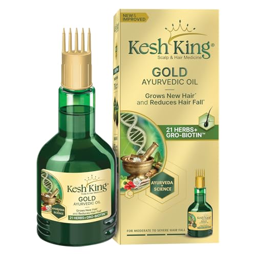 Kesh King Ayurvedic Hair Oil | Herbal Oil with Bhringraj & Amla | Enhance Hair Growth | Reduce...