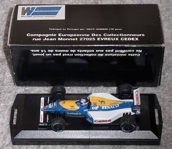 Amazon.co.jp: V427 別注 ONYX 1/43ウイリアムズ ルノーFW14B マンセル