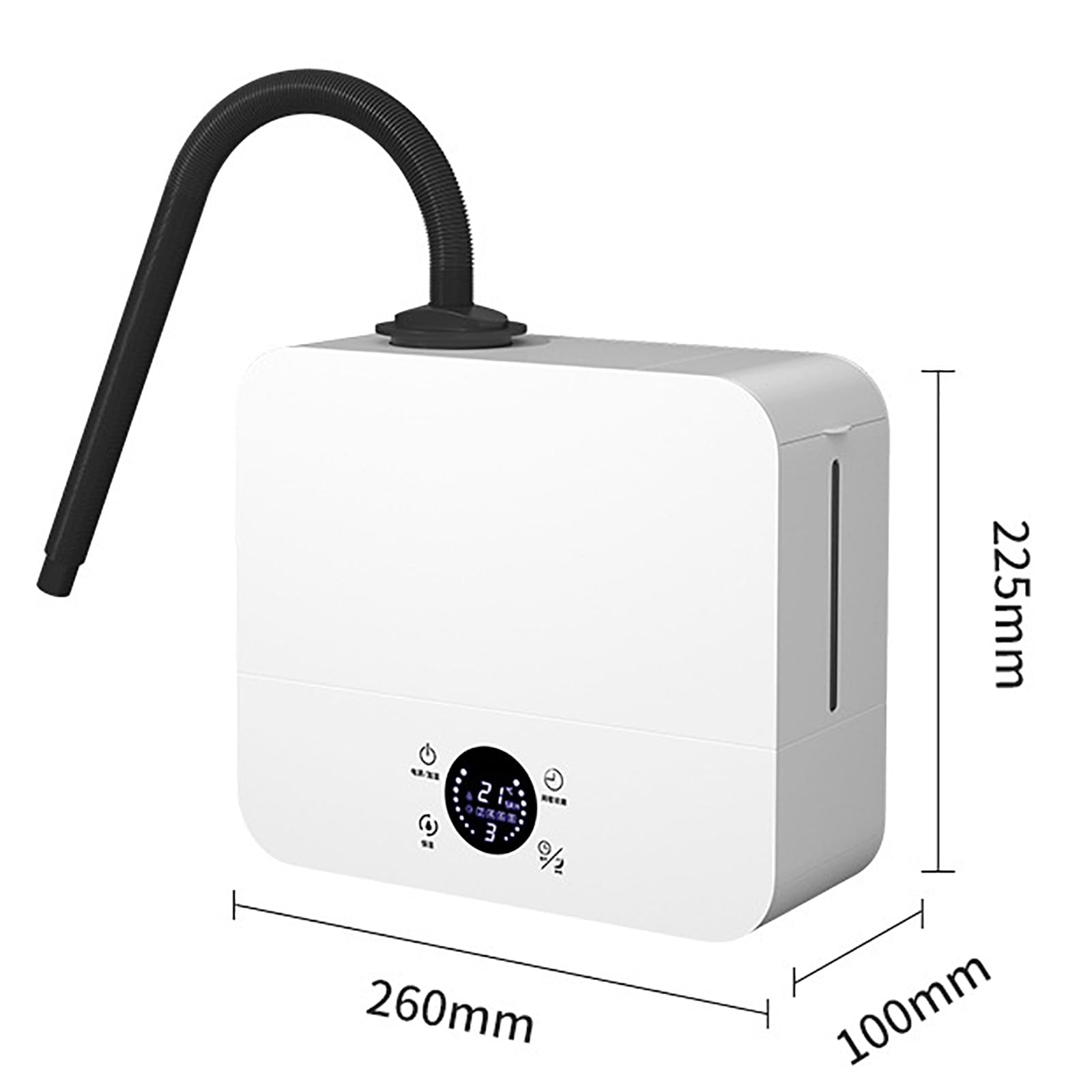 Humidificadores para Reptiles,Sistema Nebulización para Terrarios 2.5L con Manguera Retráctil 60~180cm,Volumen Atomización 200ML/H Y 3Velocidades Ajustables,Temporización 1-12H