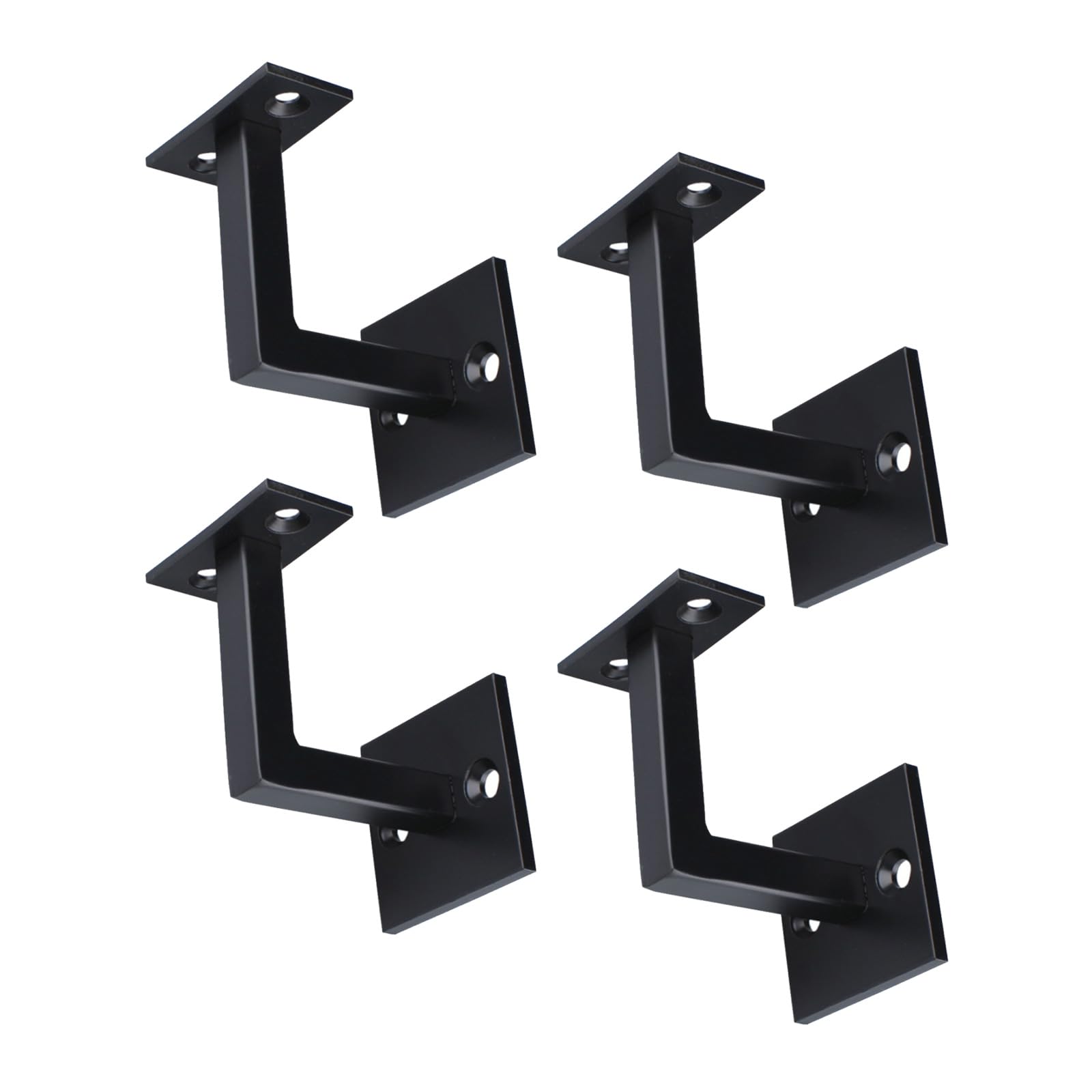 Zbiianxer Multicolor 4Pcs Stainless Steel Stair Handrail Bracket Stair Railing Guardrail Fixed For Wood, Guardrail, Railing Wall Handrail