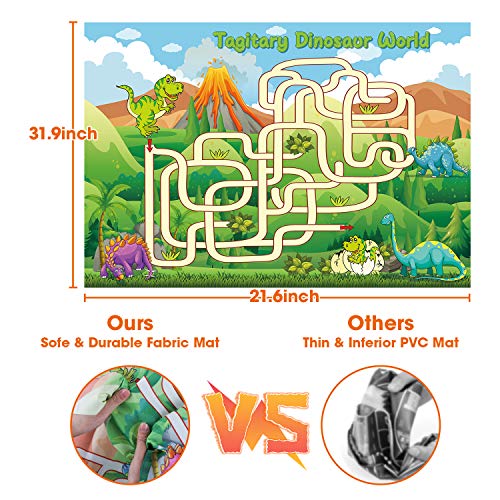 SevenQ Realistic Dinosaur Toys, Educational Dinosaur Figures Playset with Activity Play Mat & Trees for Creating a Jurassic Dino World, Suitable for Kids 2 3 4 5 6 7 Years up - Thumbnail 7