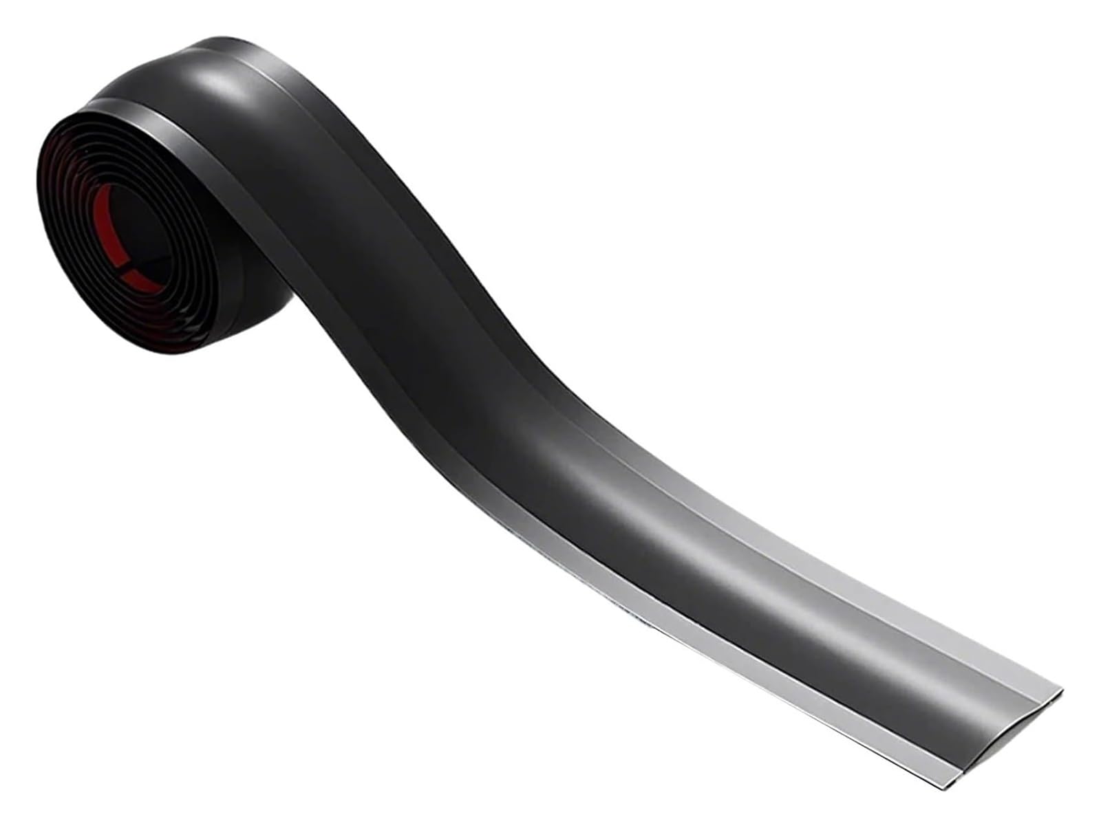 Cavo autoadesivo in PVC o | Cavi in ​​PVC autoadesivi da 55 mm multicolori di tutte le dimensioni o angoli da pavimento a parete(Black,5M)