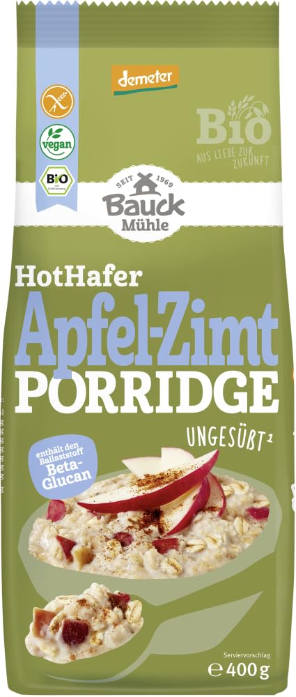 Hot Hafer Apfel-Zimt glutenfrei Demeter 12 x 400 g