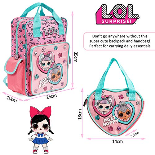 L.O.L. Surprise! LOL Rugzak voor kinderkamer, meisjesrugzak, kindertas voor meisjes, gevoerde schouders, peutertas met ritssluiting, glamour cadeau, 31 cm x 24 cm, eenhoorn - Image 8