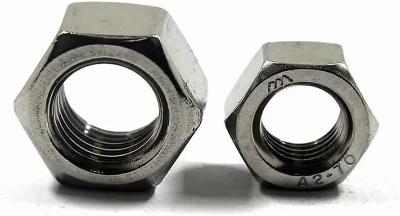 Hand Nut 1/50Pcs UNC 2#-56 3#-48 4#-40 5#-40 6#-32 8#-32 10#-24 12#-24 to 1-8 304 Stainless Steel Coarse Thread Hex Hex Nut(20pcs UNC 5l32-32)