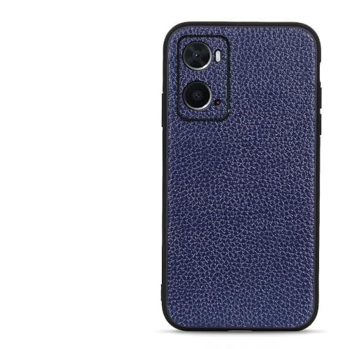 Coque Oppo A76 anti-chute pour éviter les bris d'écran avec style bleu