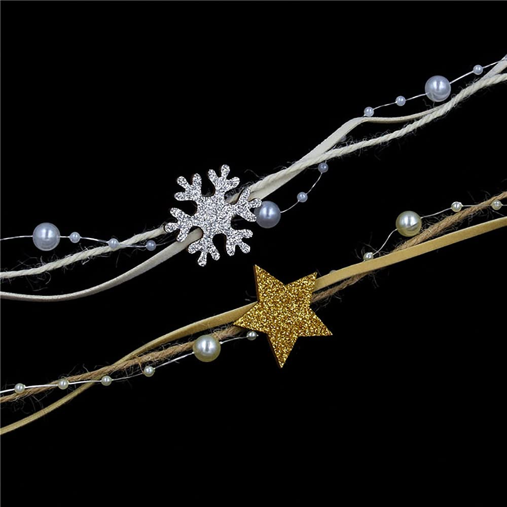 Satinband, Organzaband, Weihnachtsbaum Dekoration Bänder Geschenkverpackung Gold Silber Satinband(B)
