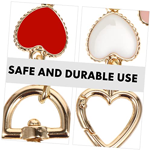 STOBOK 1pc Bag Extension Chain Metal Wallets for Women Red Wallet Clutch Wallet for Women Crossbody Red Purses Crossbody Tote Bag Post Head Buttons Strap Miss Bag Chain Alloy2