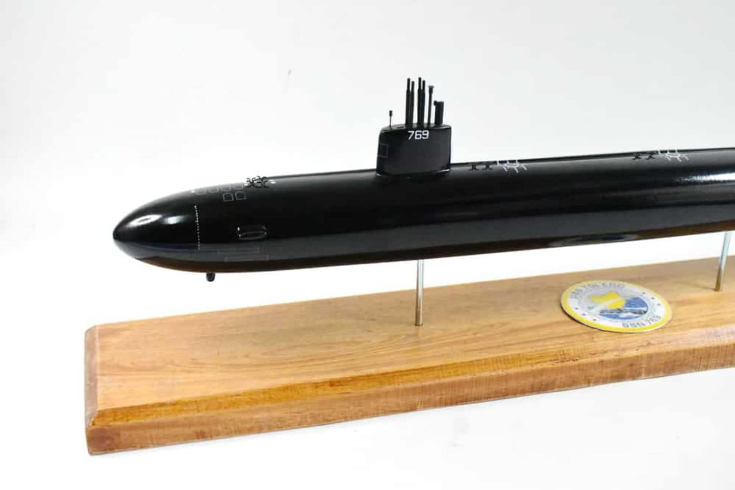 USS Toledo SSN-769 (Black Hull) Submarine Model,Navy,Scale Model,Mahogany,20 inch,LA Class