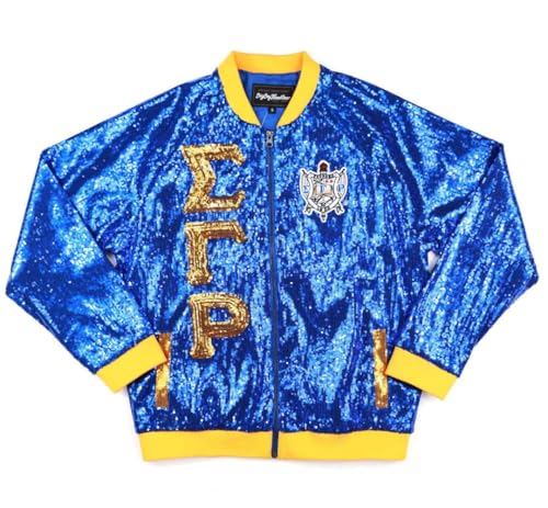 Sigma Gamma Rho M4 Sequin Jacket Royal Blue