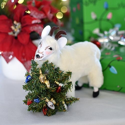Annalee Jolly Goat authentique statuette de collection peinte main