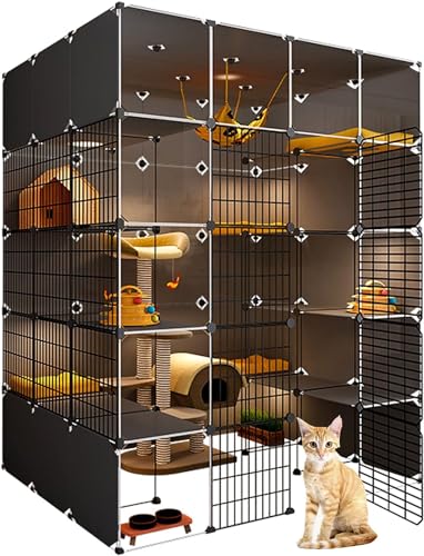 Boîtier d'animal de montage facile pour sécuriser votre chat à l'intérieur