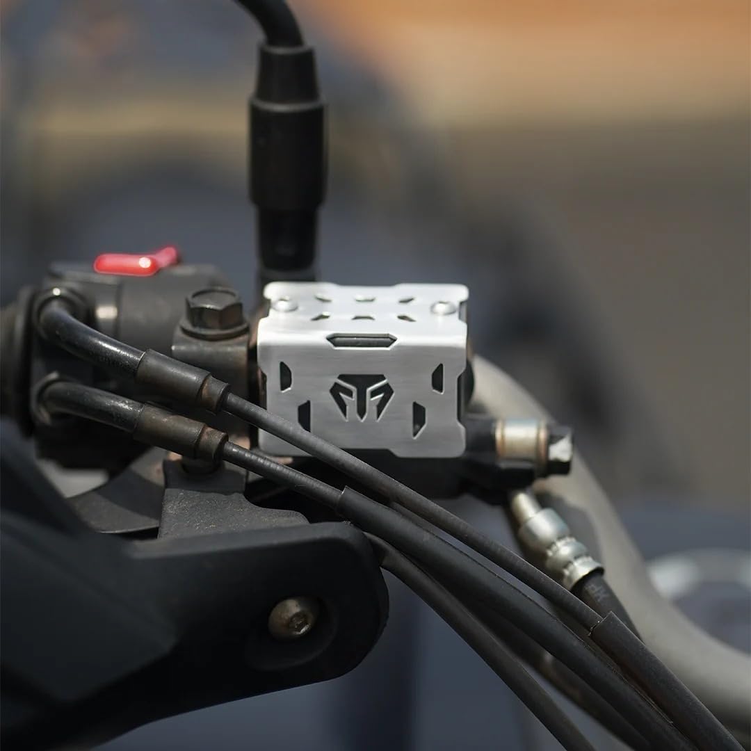 MT Front Fluid Reservoir Cover (Silver) Fit for Honda CB200X & NX200