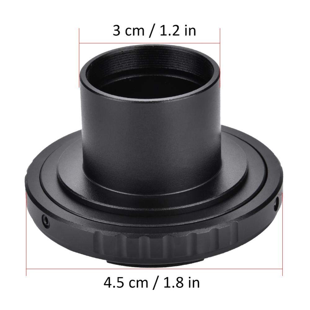 Adaptateur en T T2 pour Télescope Compatible avec DSLR, 3,2 cm, Alliage d'Aluminium, Inclut T-Ring et Monture 1,25 à M42