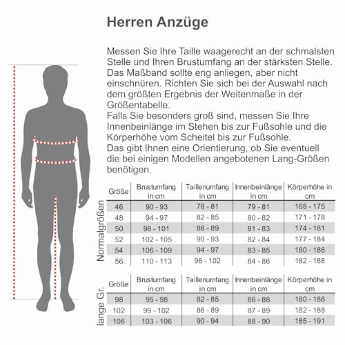 Herren Anzug Steffen Klein aus Wolle für Business Regular Fit