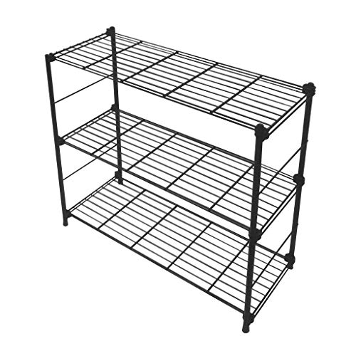 Estante Evolutiva G Aramada Ampliável 3 Andares 75.5x66x30 15kg p/Prateleira 1288 - Metaltru