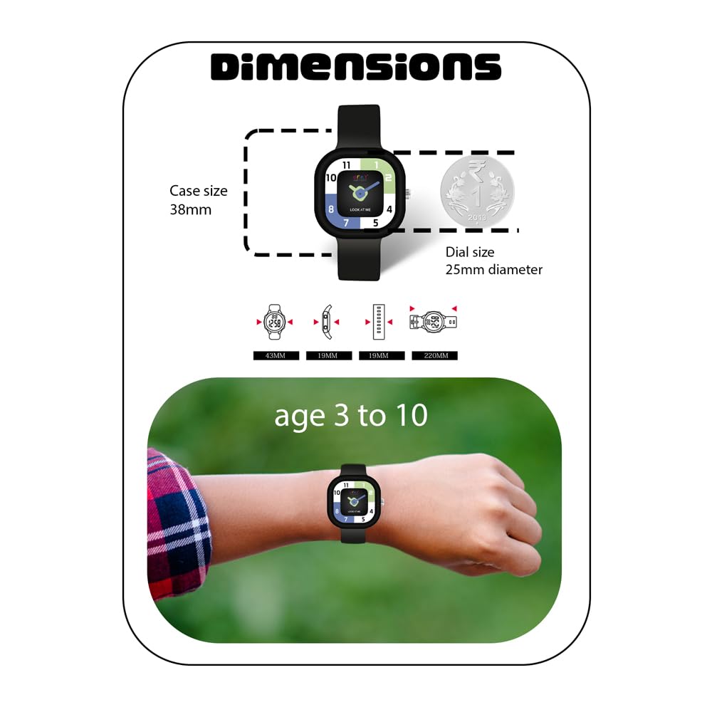 SPIKY Analog Watch for Kids | Water Resistant, Scratch Proof & Lightweight | Durable Silicone Strap | Unisex Best Birthday Gift | Analogue Wrist Watches for Girls & Boys | Age 2-14 yrs 3 51OAtLHP8mL. SL1000