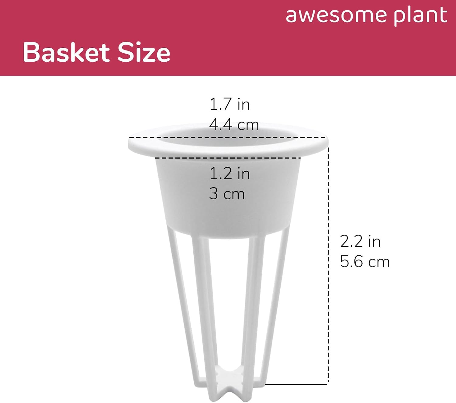 Hydroponic Grow Basket & Dome (10 Pack), Reusable and Durable Replacement for Seed Pod Kit, Compatible with AeroGarden Indoor Hydroponic Growing System Accessories