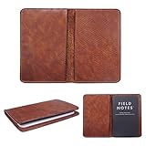 Marycrafts Handmade Refillable Leather Composition Notebook Moleskine Cover, Field Note Covers 3.5