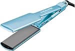 BaBylissPRO Nano Titanium & Céramique ultra-mince, double tension en fer plat avec plaques flottantes