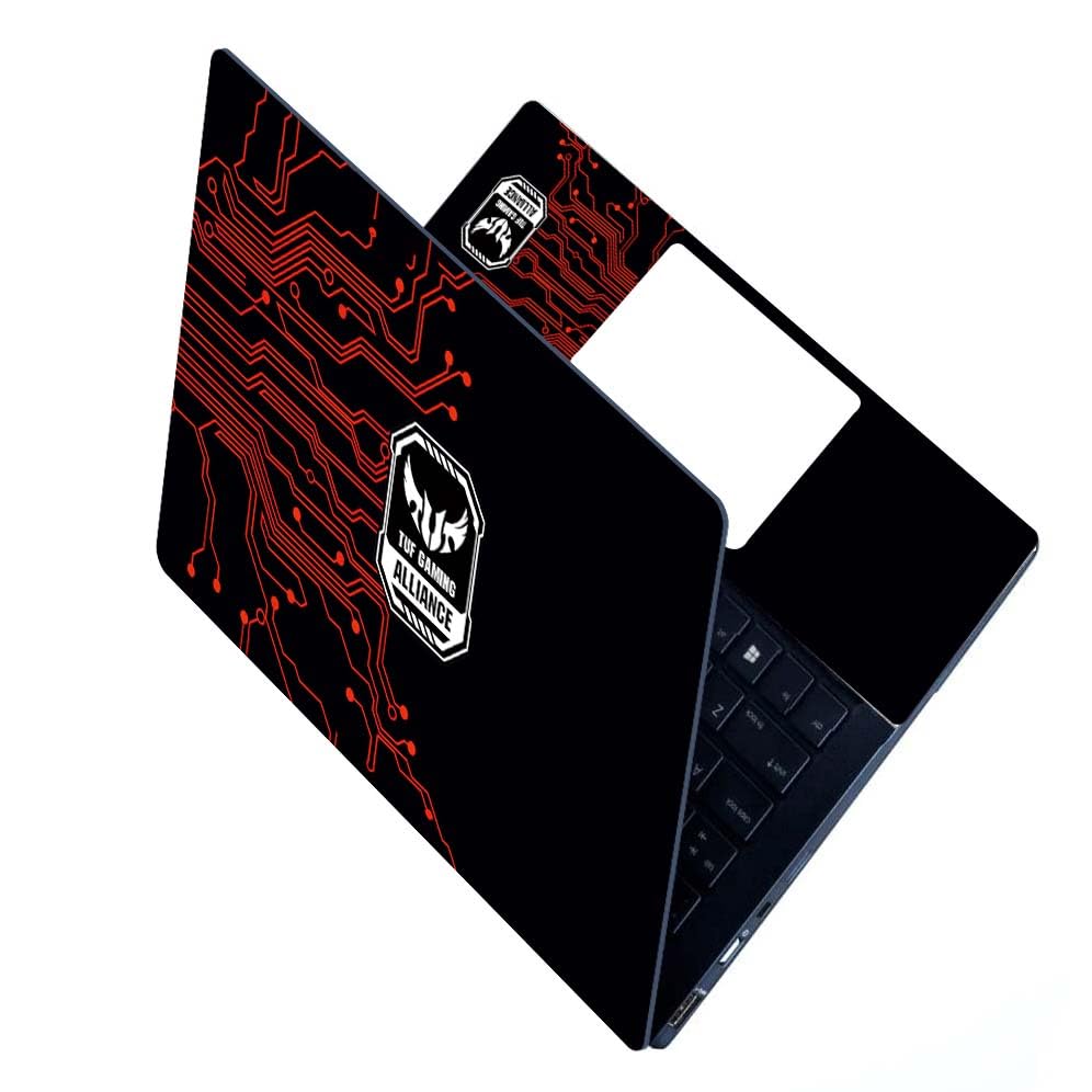 Image of Full Laptop Skin Stickers HD Quality Sticker for Laptops Upto 15.6 inch (Dustproof|Waterproof|Scratchproof|Reusable) - AY RD CRCUT FL1