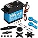 Produktbild 35KG Digital RC Servo High Torque 180° RC Servo Wasserdichtes Vollmetallgetriebe und Edelstahlgetriebe Coreless Motorservo mit 25T Servoarm für Robotic DIY, RC Car Angle 180FT5330M)