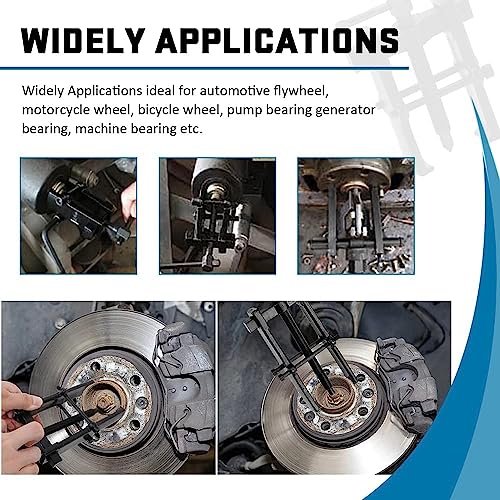 Psytfei 2-Jaw Gear Puller 3 Inches 38X65 Two Jaw Pilot Bearing Gear Puller Carbon Steel Two Jaw Bearing Puller/Remover Adjustable Pump Pulley Remover Wiper Arm Puller For Car Motorcycles #TOP1