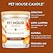 One Fur All Pet House Fall Candles, Long Lasting, Clean Burning, Soy Wax Scented Candles for Pet Odor, Pumpkin Spice