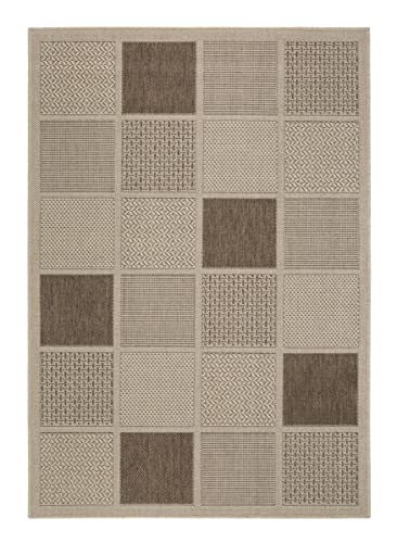 andiamo Webteppich Utah aus 100% Polypropylen, beige, 57 x 110 cm