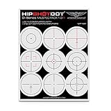 HipShotDot Dシリーズ Milspec パック - 再利用可能 透明 照準 アシスト TV デカール - ゲーム用テレビまたはモニターデカール FPS ビデオゲーム用 PC Xbox & PlayStation 対応 (1.0 レッド)