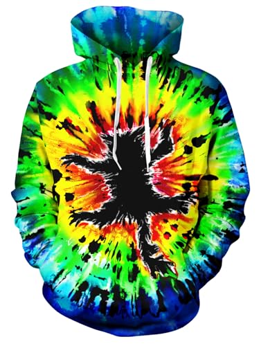 Mens Hoodie Graphic Print Pullover Funny Long Sleeve Sweatshirt