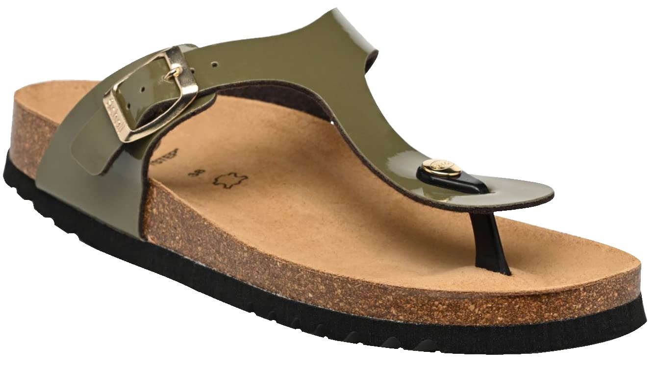 Scholl Nicole Women's Sandal, khaki, 6 UK