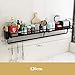 Kitchen shelf Wielofunkcyjny czarny kuchenka mikrofalowa piekarnik stojak do przechowywania stal nierdzewna ściana wisząca półka przyprawy pałki balkon łazienka LINGZHIGAN (rozmiar: 120 cm)