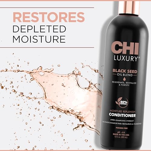 CHI Luxury Black Seed Oil Moisture Replenish Conditioner, 12 Oz - image 2