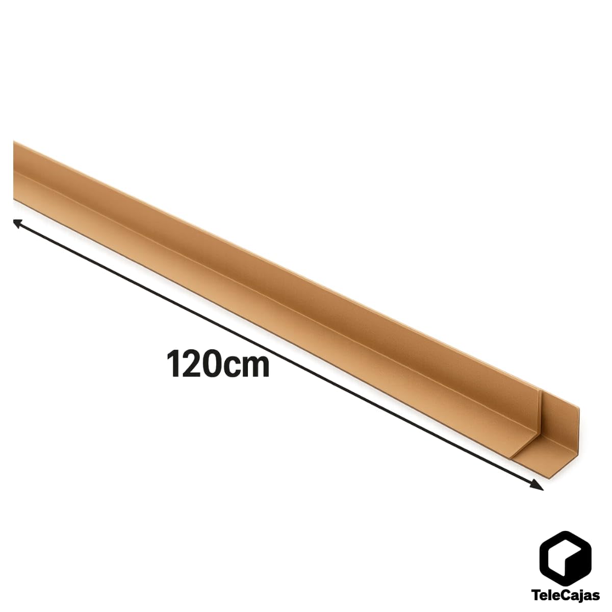 Cantoneras de cartón reciclado 120 cm x 4 cm Protectoras para palets y embalaje Pack de 12