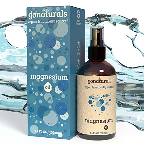 Image of GONATURALS® Magnesium Oil Spray, 100ml - Compact with Pure Ingredients, Odourless & Multi-Use, High Absorption, Portable for Sensitive Skin, Versatile Muscle Stress Relief, Moisturizing, Long-Lasting