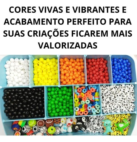 Kit Maleta De Miçanga Artesanato Menino 2000 Peças