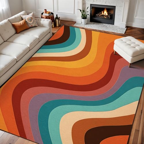 10x14 Area Rugs for Bedroom Boho Washable Rug for Living