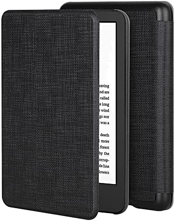 Foluu Case for All-new Kindle (2022 release) 11th Generation 6" Case, Auto Sleep/Wake Magnetic Slim Lightweight Smart PU Case Leather Cover for 6" Kindle (11th Generation) - 2022 release (Black)