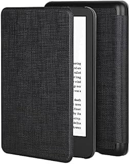 Foluu Case for All-new Kindle (2022 release) 11th Generation 6" Case, Auto Sleep/Wake Magnetic Slim Lightweight Smart PU Case Leather Cover for 6" Kindle (11th Generation) - 2022 release (Black)