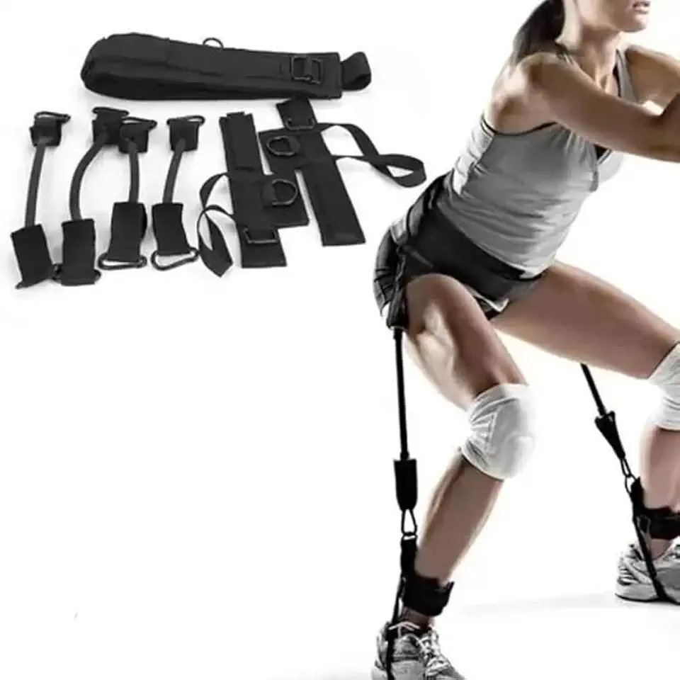 Kit Elástico Vertical Para Treino Salto Futebol Academia Fitness