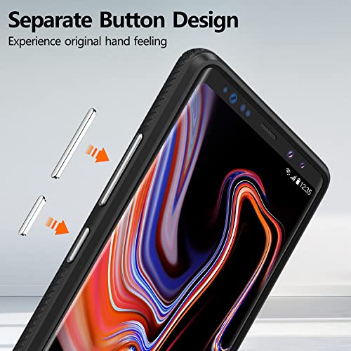 Rayboen For Samsung Galaxy Note 9 Case, Dual Defender Durable Designed Shockproof Anti-Scratch Phone Case, Dual Layer Heavy Duty Protection Cover For Samsung Galaxy Note 9 6.4 Inch,Black #TOP2