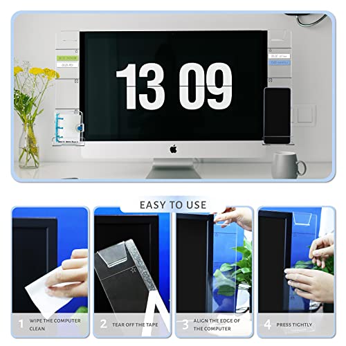 Yetoome Multifunction Computer Monitor Memo Board Desktop Sticky Note Holder Computer Message Board Side Panel With Phone Holder For Office Home Desktop (Left And Right) 1 Set #TOP2