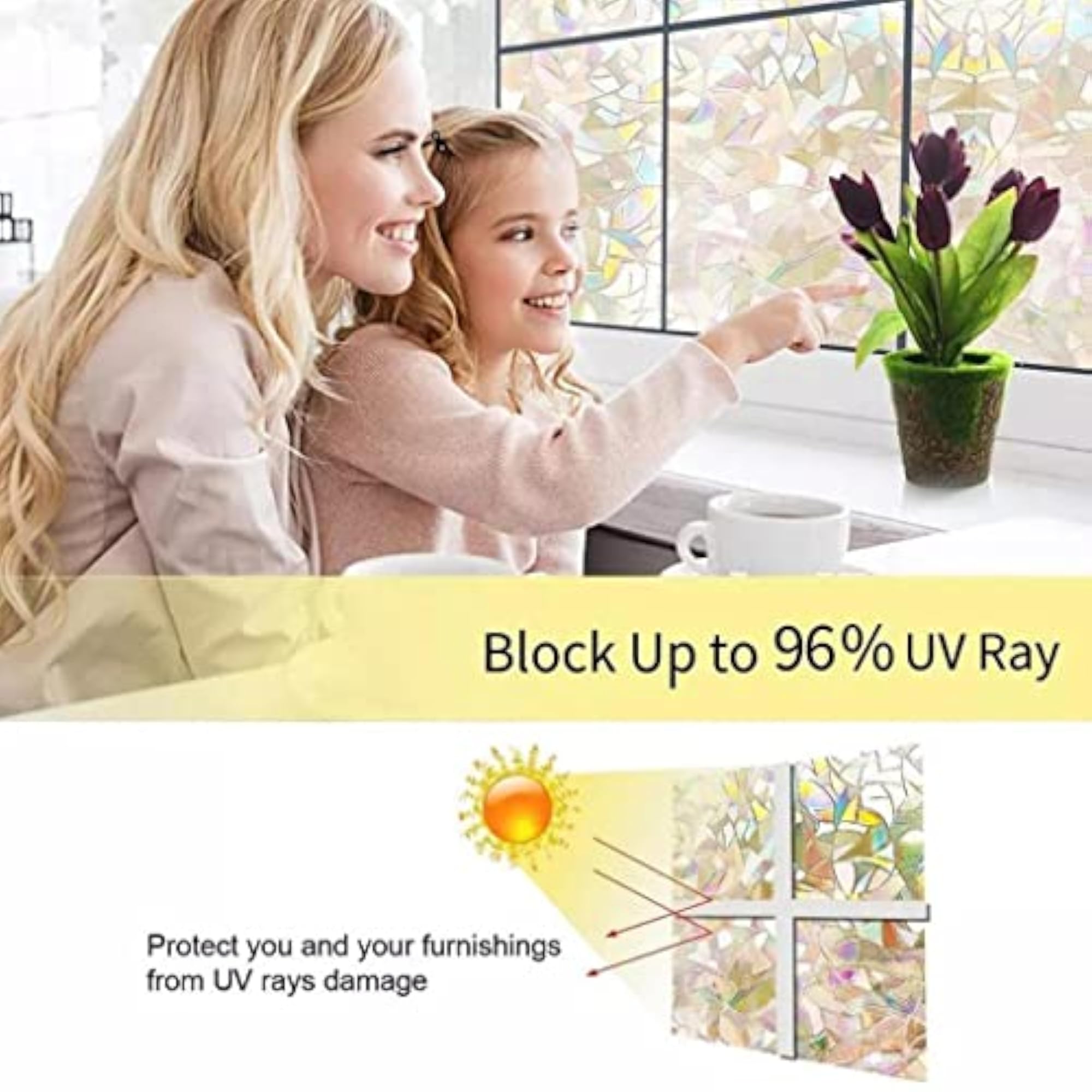 Window Privacy Film Roll Static Cling Sticker